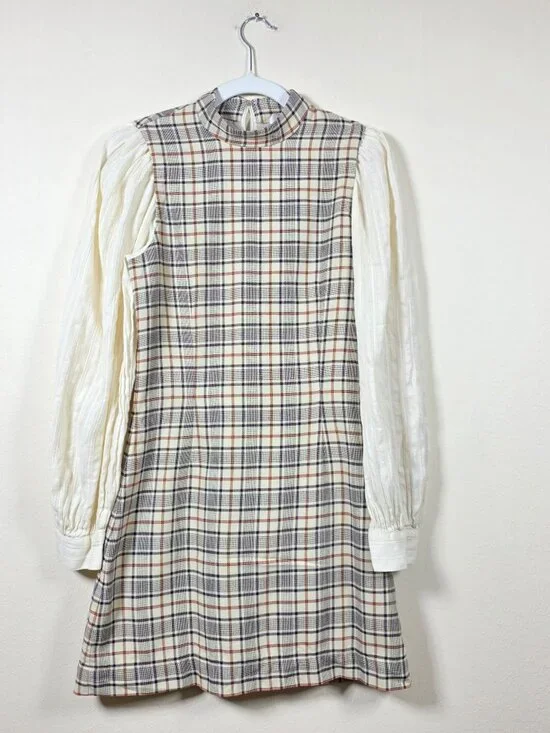 SEA NEW YORK BEATRIZ PLAID DRESS SIZE 2 MSRP 425$ - Picture 5 of 11